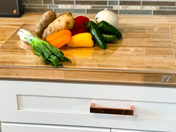 Clear Cutting Board for Kitchen with Lip with Non Slip 24" Wide x 18"